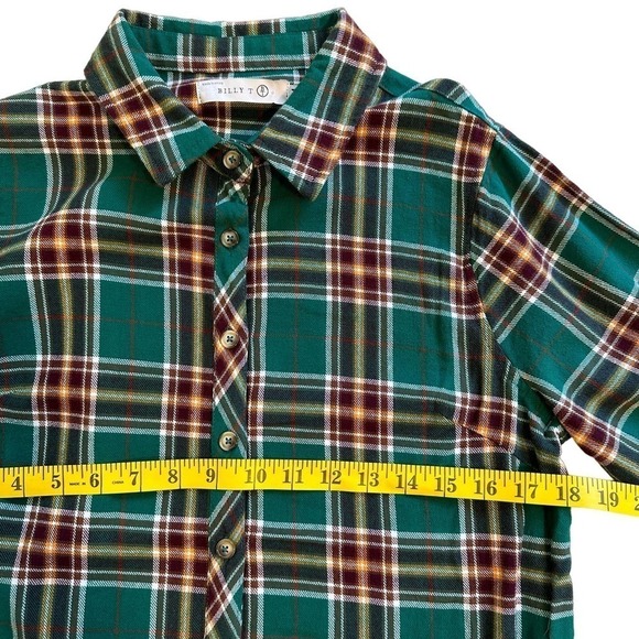 Nwt Billy T Happy Camper Plaid Shirtdress Medium - Picture 6 of 10